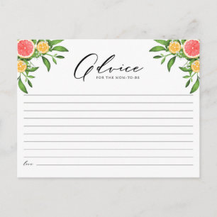 Carte Postale Oranges et pamplemousses Conseils pour la nouvelle