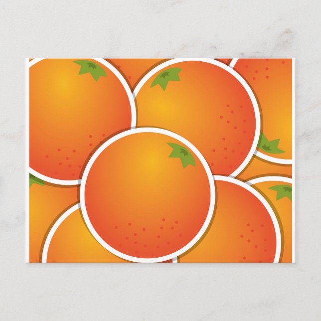 Carte Postale Oranges funky (Devant)
