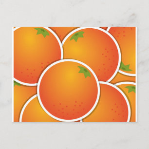 Carte Postale Oranges funky
