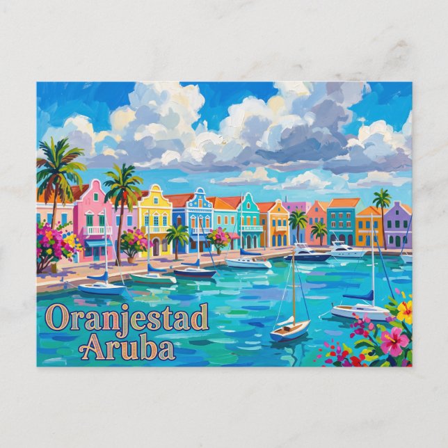 Carte Postale Oranjestad Aruba (Devant)