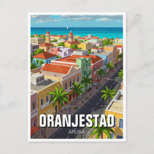Carte Postale Oranjestad Aruba Travel