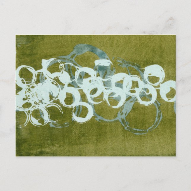 Carte Postale Orbes vertes I (Devant)