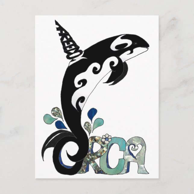 Carte Postale Orca Freedom (Devant)