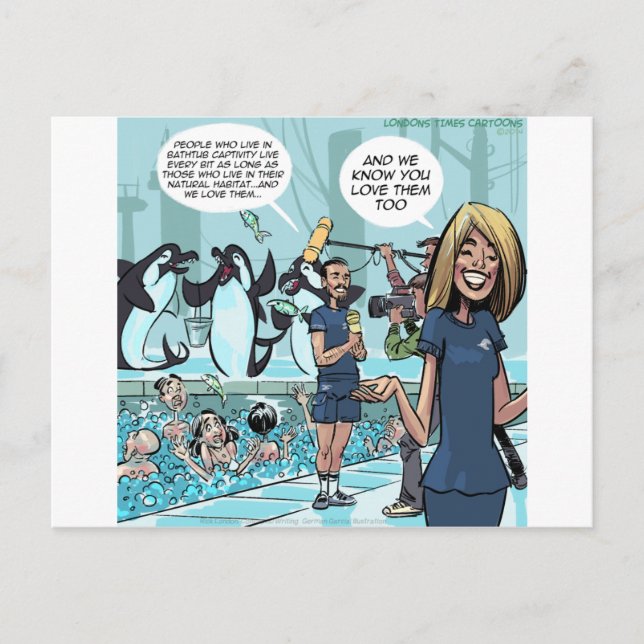 Carte Postale Orca Revenge par Rick London Funny (Devant)