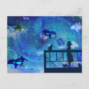 Carte Postale Orca Whales