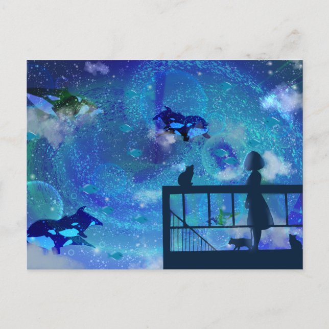 Carte Postale Orca Whales (Devant)