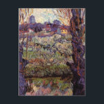 Carte Postale Orchard à Blossom, Arles par Vincent van Gogh<br><div class="desc">Verger à Blossom avec Vue sur Arles par Vincent van Gogh est un post impressionnisme d'art vintage paysage peinture nature. Paysage arboré dans un verger fleuri au printemps. Une ferme biologique avec la ville d'Arles, France au loin. À propos de l'artiste : Vincent Willem van Gogh (1853-1890) fut l'un des...</div>