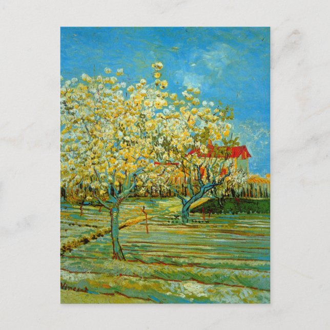 Carte Postale Orchard à Blossom par Vincent van Gogh (Devant)