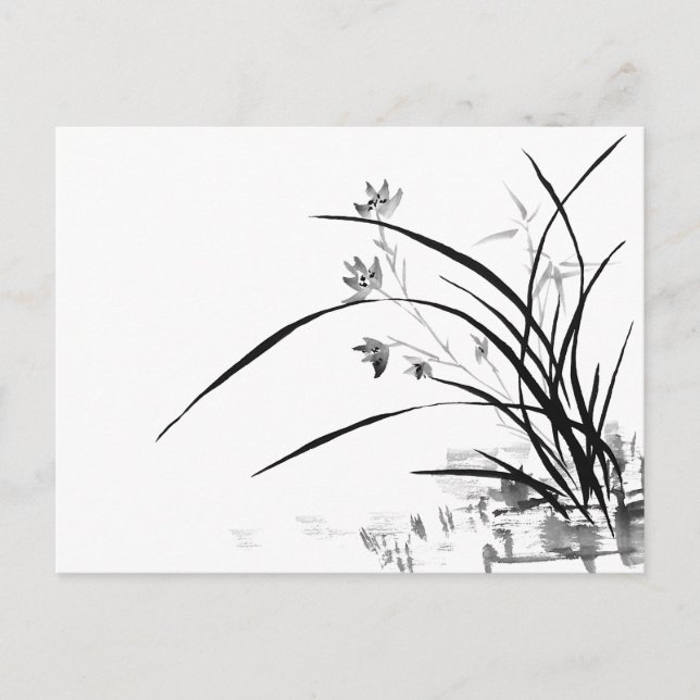 Carte Postale Orchidée Noble (Devant)