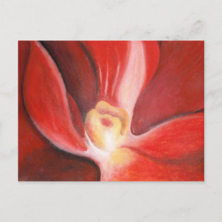 Carte Postale Orchidée rouge
