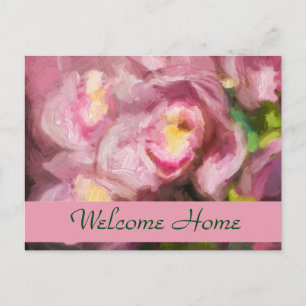 Carte Postale Orchidées roses Impasto