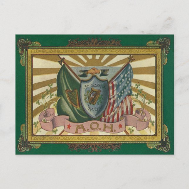 Carte Postale Ordre antique des Hiberniens (Devant)