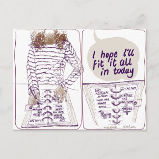 Carte Postale Ordre du jour gai