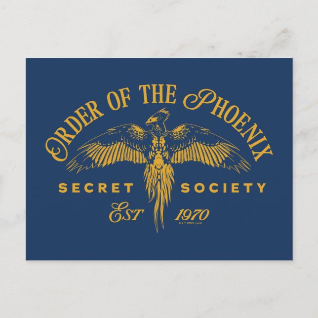 Carte Postale Ordre du PHOENIX Société secrète Graphique (Devant)