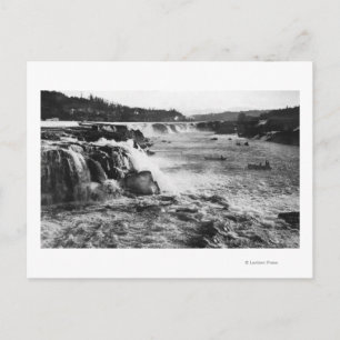 Carte Postale Oregon City, OU pêche Saumon sur Willamette