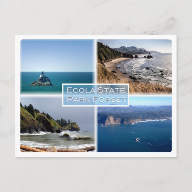 Carte Postale Oregon - Ecola State Park Forset - (Devant)