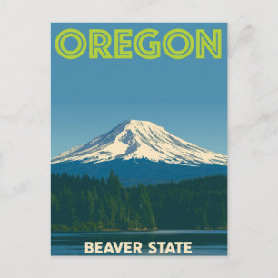 Carte Postale Oregon État du Castor