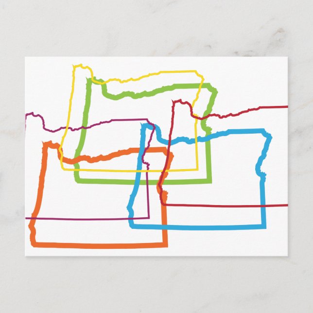 Carte Postale oregon fierté flou (Devant)