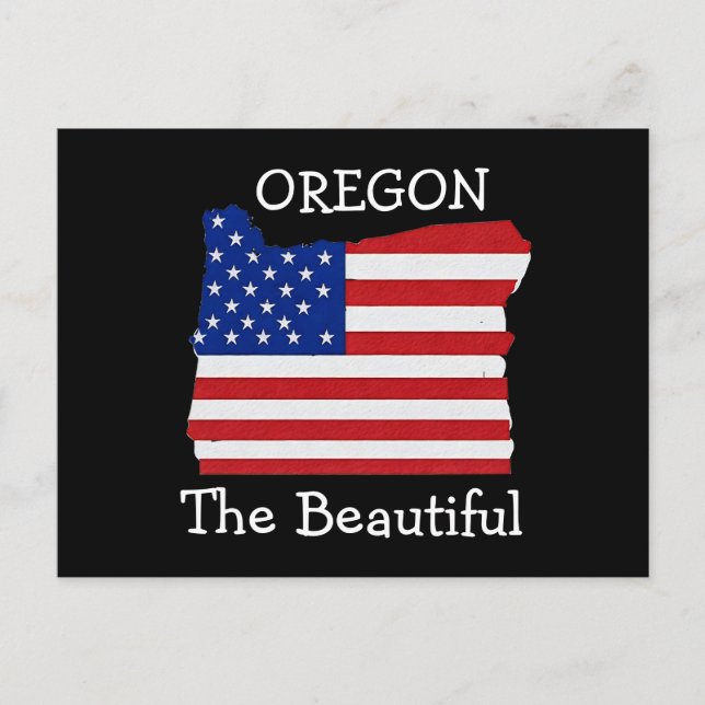Carte Postale OREGON LE BEAU T-shirt (Devant)