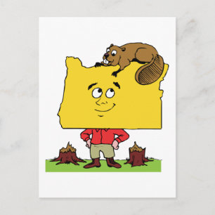 Carte Postale Oregon OU Oregon Logger Lumberjack Souvenir