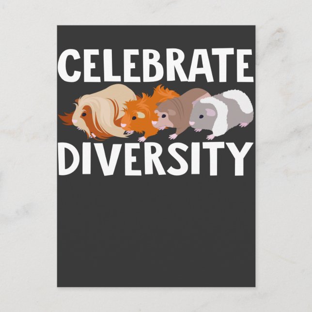 Carte Postale Oreille de porc de Guinée mignonne (Devant)