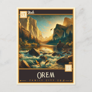 Carte Postale Orem, Utah VINTAGE