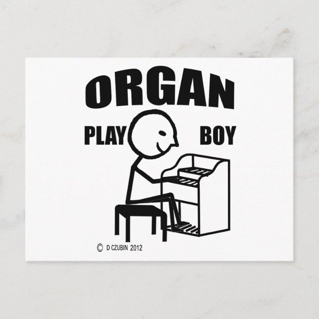 Carte Postale Organ Play Boy (Devant)