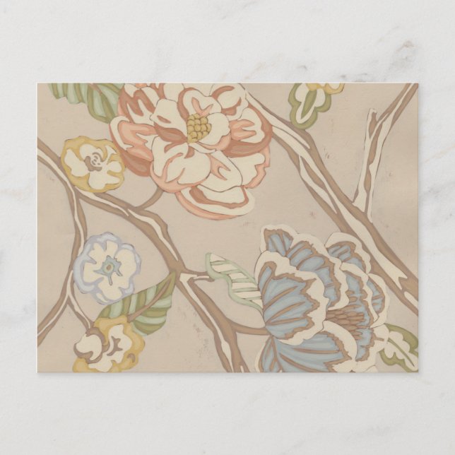 Carte Postale Organza Chintz Floral Design (Devant)