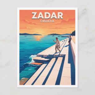 Carte Postale Orgue de mer, Zadar, Croatie