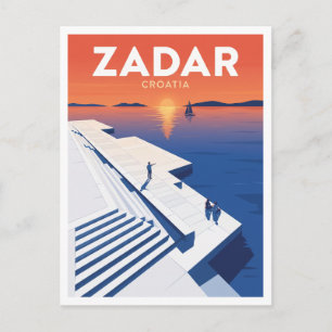 Carte Postale Orgue de mer, Zadar, Croatie Souvenir