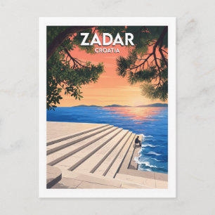 Carte Postale Orgue de mer, Zadar, Croatie Voyage