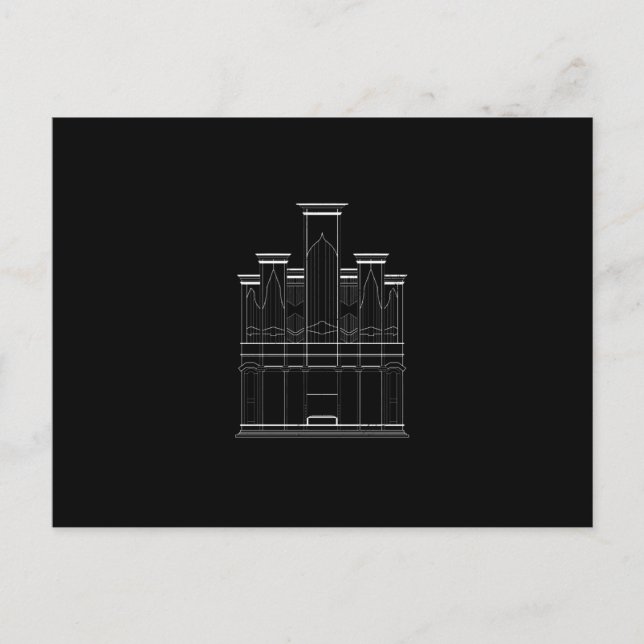 Carte Postale Orgue d'église (Devant)