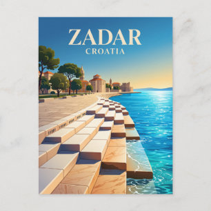Carte Postale Orgue marin de Zadar Croatie