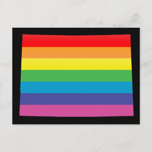 Carte Postale orgueil colorado. rayé.