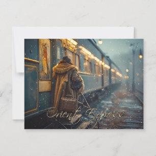 Carte Postale Orient Express Train Voyage Ai Imaginé