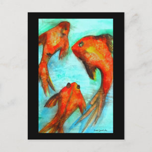 Carte postale Oriental Fish par Sacha Grossel Art