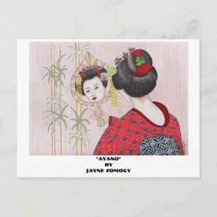 Carte Postale Orig. Art—Geisha Girl Post Card