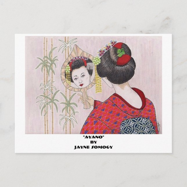 Carte Postale Orig. Art—Geisha Girl Post Card (Devant)