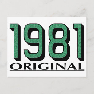 Carte Postale Original en 1981