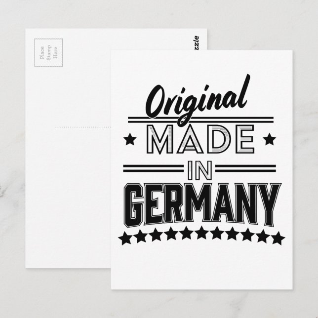 Carte Postale Original fabriqué en Allemagne (Devant / Derrière)