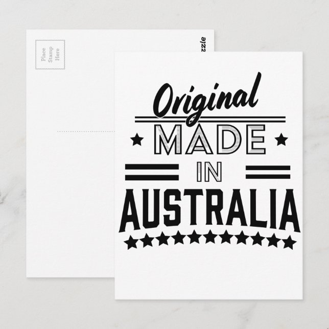 Carte Postale Original fabriqué en Australie (Devant / Derrière)