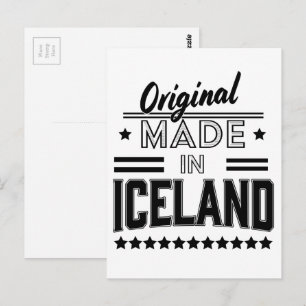 Carte Postale Original fabriqué en Islande