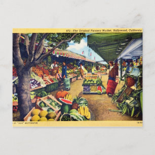 Carte Postale Original Farmer's Market, Hollywood, Californie
