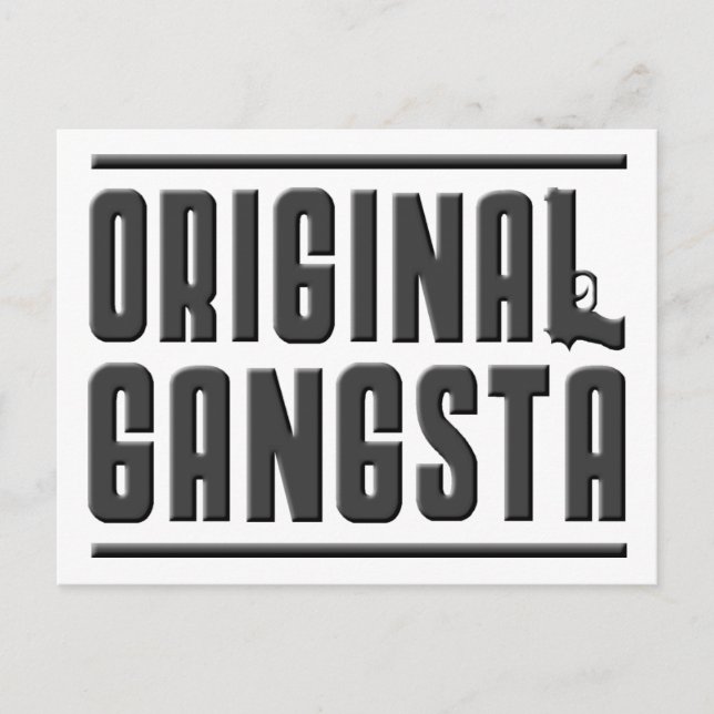 Carte Postale Original Gangsta (Devant)