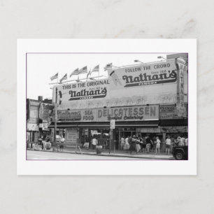 Carte Postale Original Nathan's Hot Dogs (Coney Is., NY)