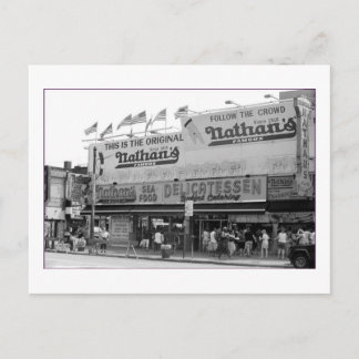 Carte Postale Original Nathan's Hot Dogs (Coney Is., NY)