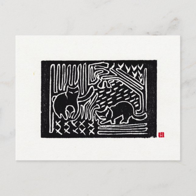 Carte postale originale Cat Art (Devant)