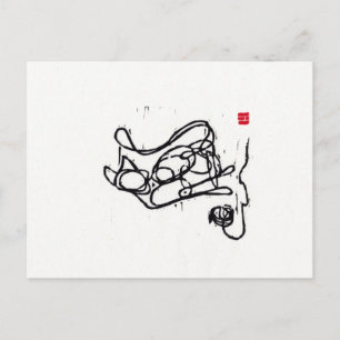 Carte postale originale Cat Art