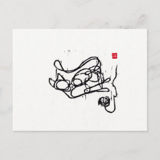 Carte postale originale Cat Art