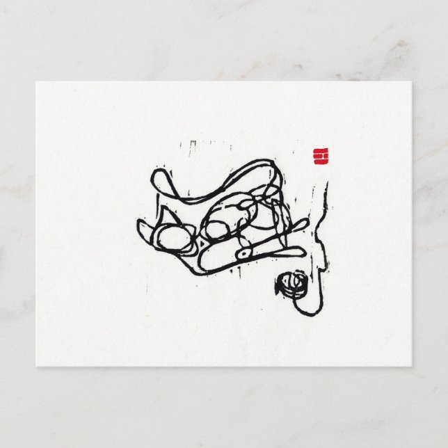 Carte postale originale Cat Art (Devant)